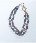 Bracelet Bead Multi Color Semi Weaved Style 7&quot;+ Free Extend Upcycled Han... - $10.00