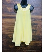 Kids Dream Yellow Dress Girls Size 13 Golden Flowy Party Dance Lined - £9.73 GBP
