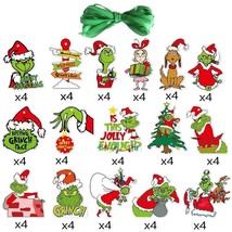 64 Piece Merry Christmas Grinch Ornaments Tree Hanging Decoration Figure... - £18.17 GBP