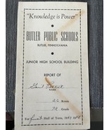 1948 Butler PA Public Schools report card grade 7 - £11.40 GBP