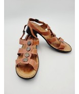 Josef Seibel Germany Comfort Leather Low Heel Gladiator Style Sz 39 US 8.5 - $46.74