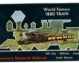 1880 Train Postcard Hill City South Dakota - $9.90