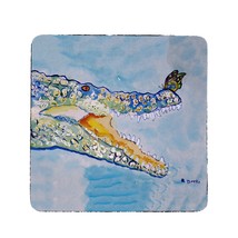 Betsy Drake Croc &amp; Butterfly Coaster Set of 4 - £27.68 GBP