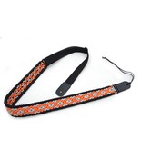 Adjustable Paracord Guitar Strap 2&quot; Wide for Base Acoustic Electric ORANGE - $27.15 CAD