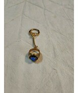 Replica Senior Prom Blue Rhinestone CLASS RING Keychain - $47.85 CAD