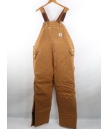 NOS Vtg 90s Carhartt Mens 44x34 Spell Out Quilt Lined Arctic Overalls Bi... - $188.05