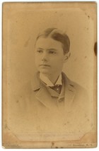 Circa 1890&#39;S Cabinet Card Handsome Young Boy Wearing Suit Garber New York, Ny - £7.46 GBP