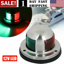 2 In 1 Marine Boat Yacht Pontoon 12V Stainless Steel Led Bow Navigation Lights - £20.77 GBP