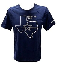 Dallas Cowboys NFL Nike America&#39;s Team Texas Navy Blue Tee Shirt Men&#39;s Medium M - £19.97 GBP