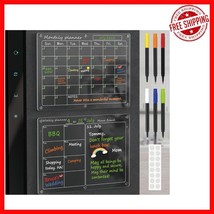 2-Pack Magnetic Acrylic Fridge Calendar 12&quot;x16&quot; - Dry Erase &amp; Colorful M... - $446.79 MXN