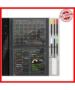 2-Pack Magnetic Acrylic Fridge Calendar 12&quot;x16&quot; - Dry Erase &amp; Colorful M... - $33.04 CAD