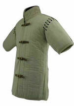Thick-padded Medieval Gambeson-role-play armor jacket coat for Halloween gift A - £62.86 GBP+