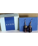 2001 Avon Bold Color Nugget Pierced Earrings With Box Pretty Purple Tone... - €10,02 EUR