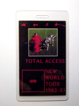 Rush Backstage Pass Original 1982-83 Concert World Tour Hard Rock Dalmatian Dog - £20.88 GBP