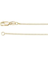 1 mm Box 18 inch Chain Necklace REAL Solid 10k Yellow Gold - $768.30
