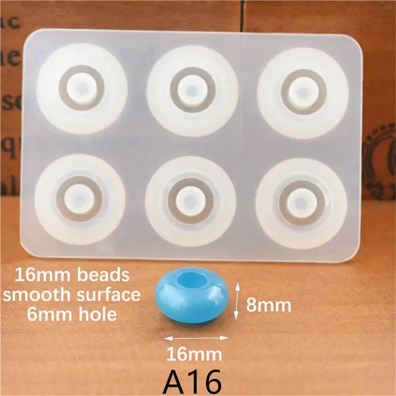 SNASAN  Mold For Jewelry Ma 12mm 16mm Flat Ball Beads With Hole Epoxy Resin  Mou - £92.87 GBP