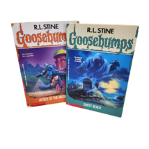 R.L Stine Goosebumps # 22 # 25 Ghost Beach Attack Mutant Book Children Paperback - £18.98 GBP