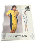 Vogue Attitudes 2623 Tom &amp; Linda Platt Dress Sewing Pattern Size 6-10 - $91.23 MXN