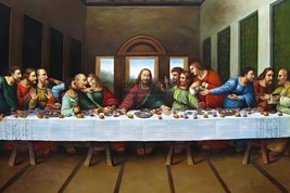 Jesus Christ The Last Supper By Leonardo Da Vinci Christian 4X6 Photo Postcard - £6.78 GBP