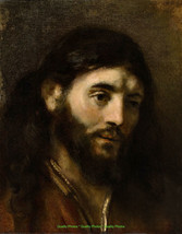 Head of Christ 8.5x11&quot; Photo Print Rembrandt Jesus Portrait Spiritual Fine Art - £5.93 GBP