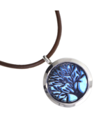 Essential Oil Locket Tree Life Pendant Necklace Aromatherapy Mothers Day... - $15.14