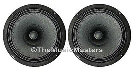 Pair 6.5 inch Full-Range Speaker Bass Mid Woofer 8 ohm Home Stereo Sound... - $49.87