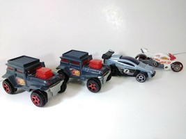 4 McDonalds Hot Wheels Happy Meal Toys: Bad Mudder, SpecTyte, Canyon Carver - £4.68 GBP