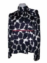 Miss Match DEPT Jacket, Button Front, Long Sleeves, Size XS, Navy/White - £8.54 GBP