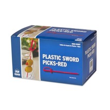 Royal Paper 1000/Box Red Plastic Sword 3.25&#39;&#39; Food Picks - $17.95