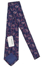 NEW Turnbull &amp; Asser Pure Silk Tie!  Navy with Red &amp; White Paisley Pattern - $84.99