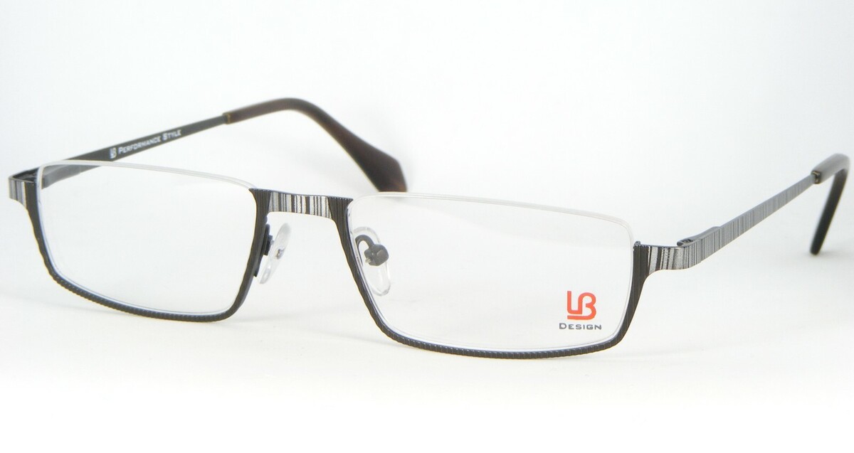 LB Design LB-1070 C 02 DARK BROWN /SILVER EYEGLASSES GLASSES FRAME 51-18... - $61.94