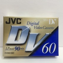 JVC Digital Video Cassette Mini DV LP Mode 90 Min DVM60 Recording Tape - £7.16 GBP