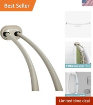 Lightweight Rustproof Aluminum Shower Curtain Rod, No Drill, Adjustable ... - €73,78 EUR