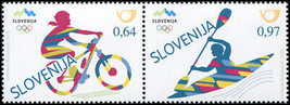 Slovenia. 2016. Games of the XXXI Olympiad (MNH OG) Block of 2 stamps - £3.81 GBP