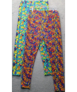 Lot Of 2 LuLaRoe Leggings Womens Multi Tall Curvy Fit High Elastic Waist... - $22.99