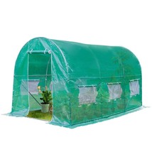 12&#39;x7&#39;x7&#39; Walk-In Greenhouse Gardening Plant Heavy Duty Green House Grow... - £135.32 GBP