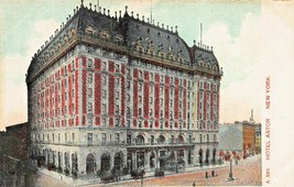New York Città Ny ~ Hotel Astor ~1900 Cartolina - £5.37 GBP