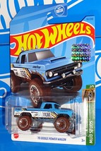 Hot Wheels 2023 Factory Set Mud Studs #161 &#39;70 Dodge Power Wagon Blue - £3.14 GBP