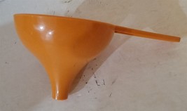 Vintage Tupperware Orange Funnel #1227-3 Kitchen Utensil Gadget Jar Bottle Fill - £7.12 GBP