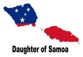 Daughter of Samoa Samoan Country Map Flag Poster High Quality  - £5.42 GBP+