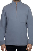 Slate and Stone Men’s Zip French Terry Sweatshirt Sweater Top, Blue, Lar... - $74.79