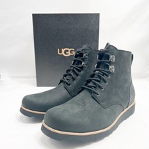 UGG Men&#39;s Ritter Black Waterproof Leather Lace Up Boots 1099538 Size 12US NIB - £147.73 GBP