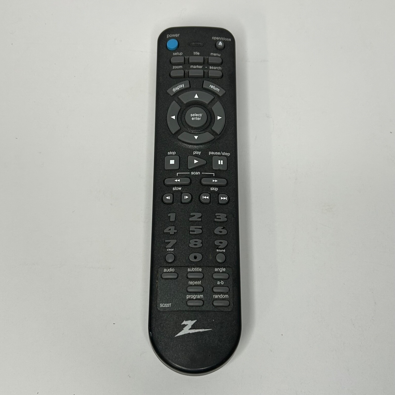 ZENITH SC222T DVD REMOTE CONTROL ORIGINAL DVC2200, DVC2200C Tested OEM  			