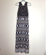Soma Dress Size Small Maxi Cross Strap Desire Solstice Ikat Stretch Ruch... - $413.58 MXN