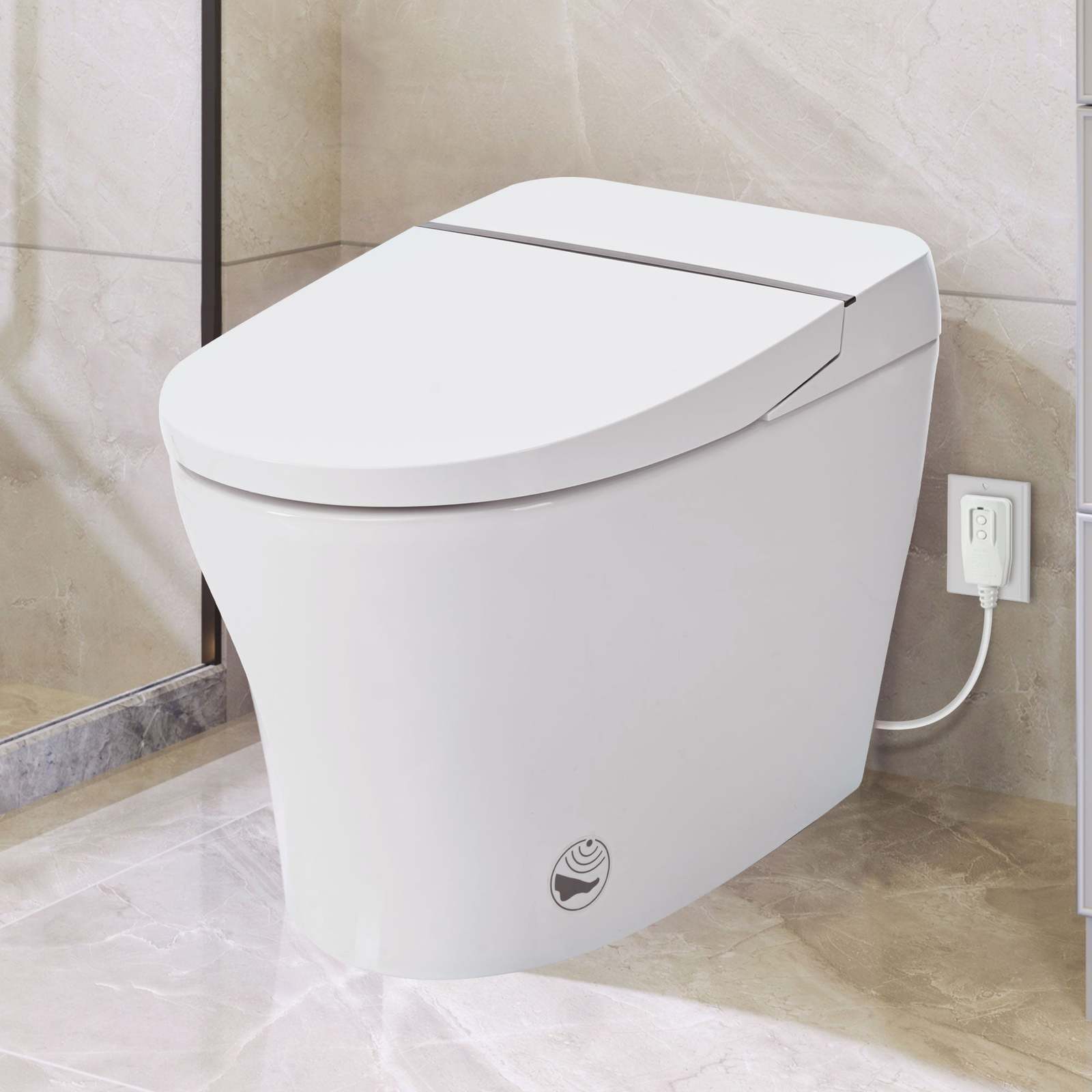 Smart Bidet Toilet: Self-Cleaning, Compact, &amp; Power-Outage Flush - $400.99