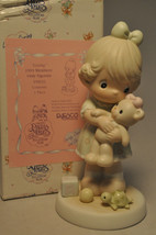 Precious Moments : Loving - PM932 - Members Only Figurine - Girl with Teddy - £8.50 GBP