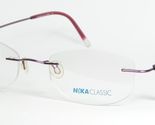 NIKA CLASSIC Brille R1140 C29 Lila Brillen Rahmenlos 48-18-140mm - $56.14
