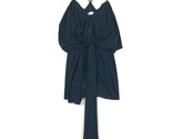 T-Bags Los Angeles Maglia S Blu Navy Cami Drappeggiato Cravatta Anterior... - $18.49