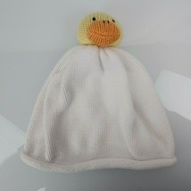 Vintage 2003 Gymboree Unisex Girl Boy White Knit Sweater Hat Easter Duck... - $14.84