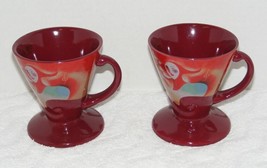 Fragelico Liqueur Court Jester Linda Frichtel 8 Oz Ceramic Coffee Cups Lot/2 Guc - £15.72 GBP